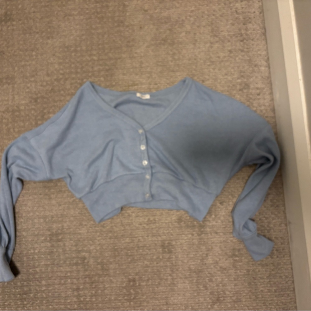 Ardene Light Blue Women’s Cropped Sweater
